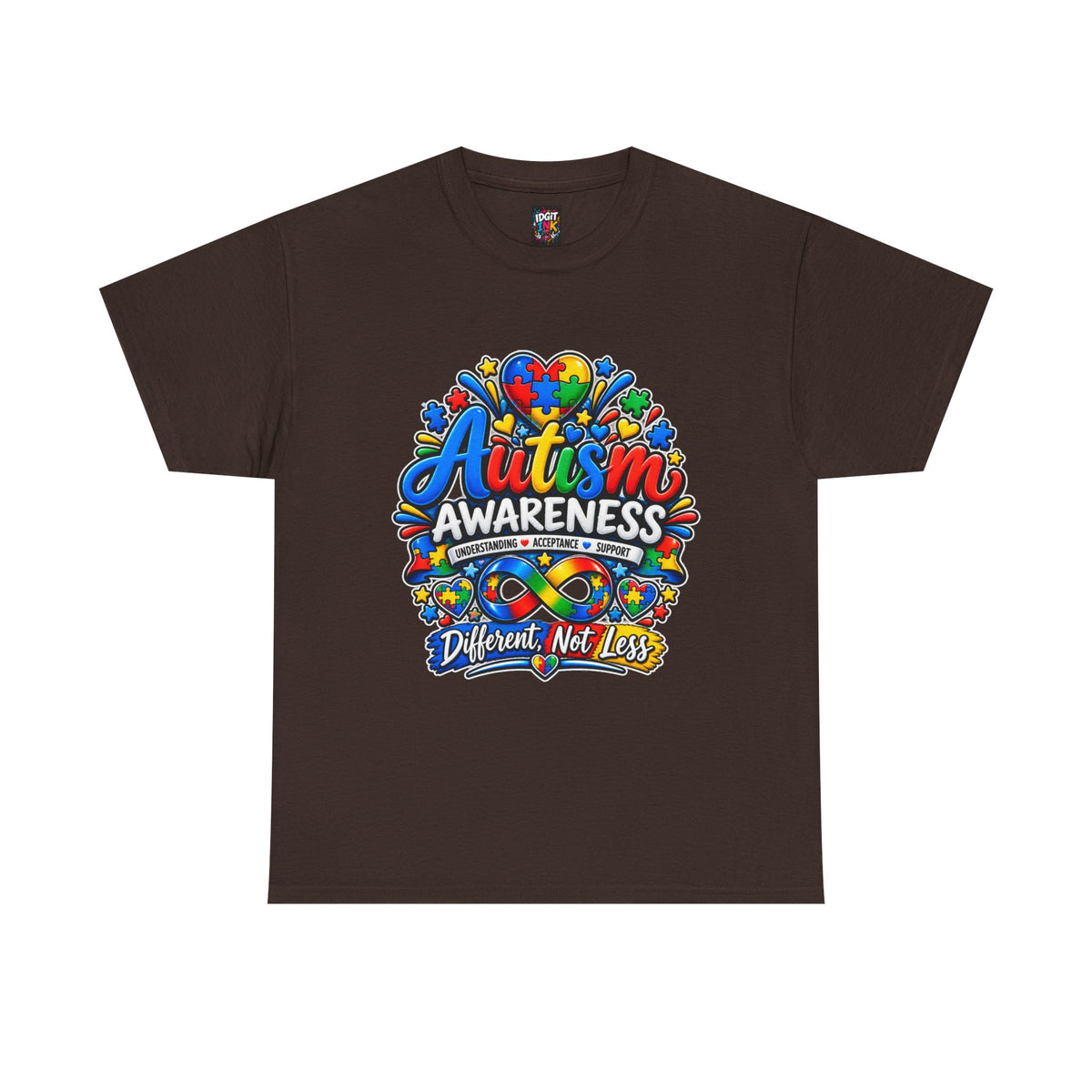 Autism Awareness T-Shirt – “Different, Not Less”