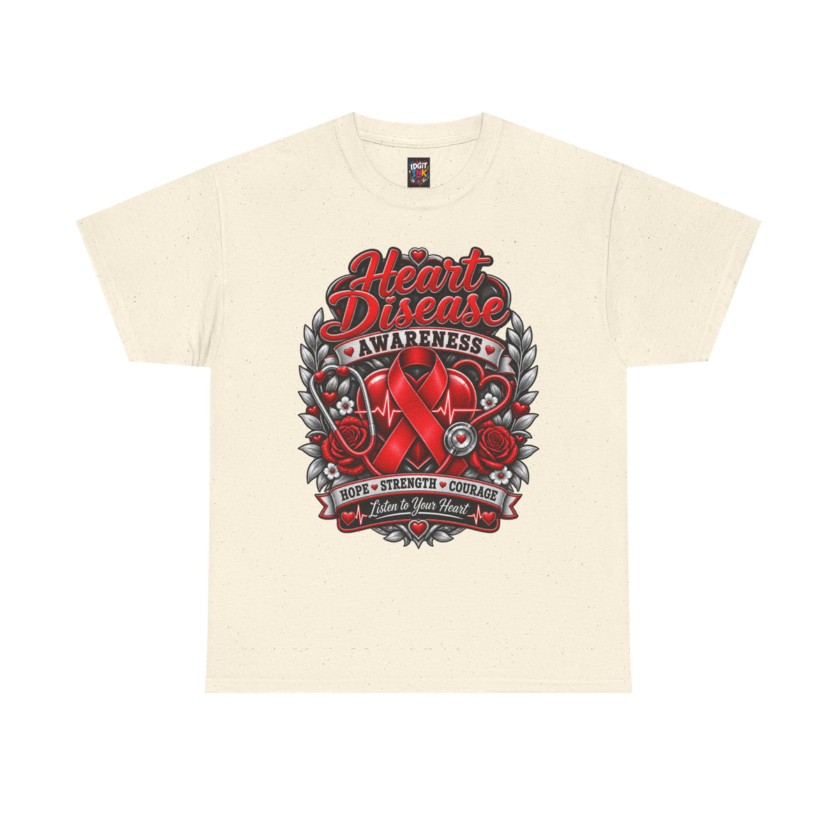 Heart Disease Awareness Hope Strength Courage