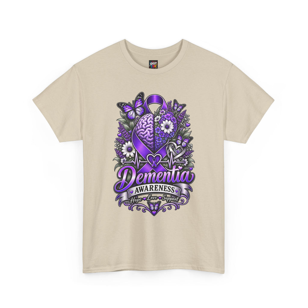 Dementia Awareness Purple Butterfly Support Tee