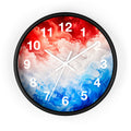 Red and Blue Wall Clock