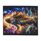 Jesus Walking on Water — Cozy Fleece Blanket