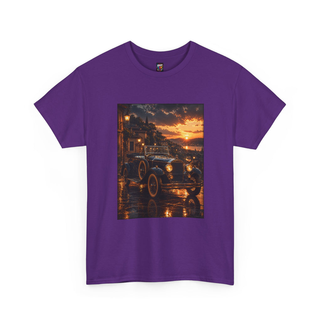 Vintage Car Sunset Tee