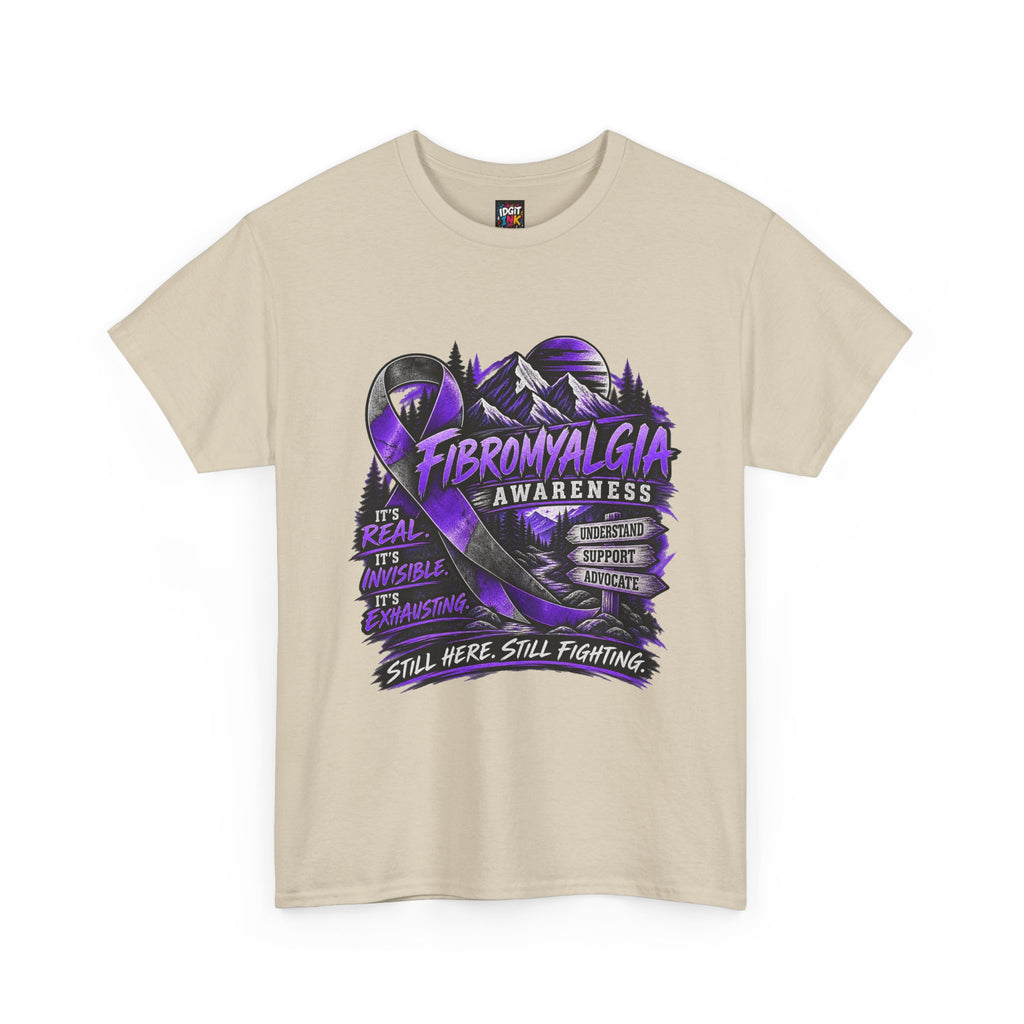 Fibromyalgia Awareness T-Shirt - Still Here Still Fighting