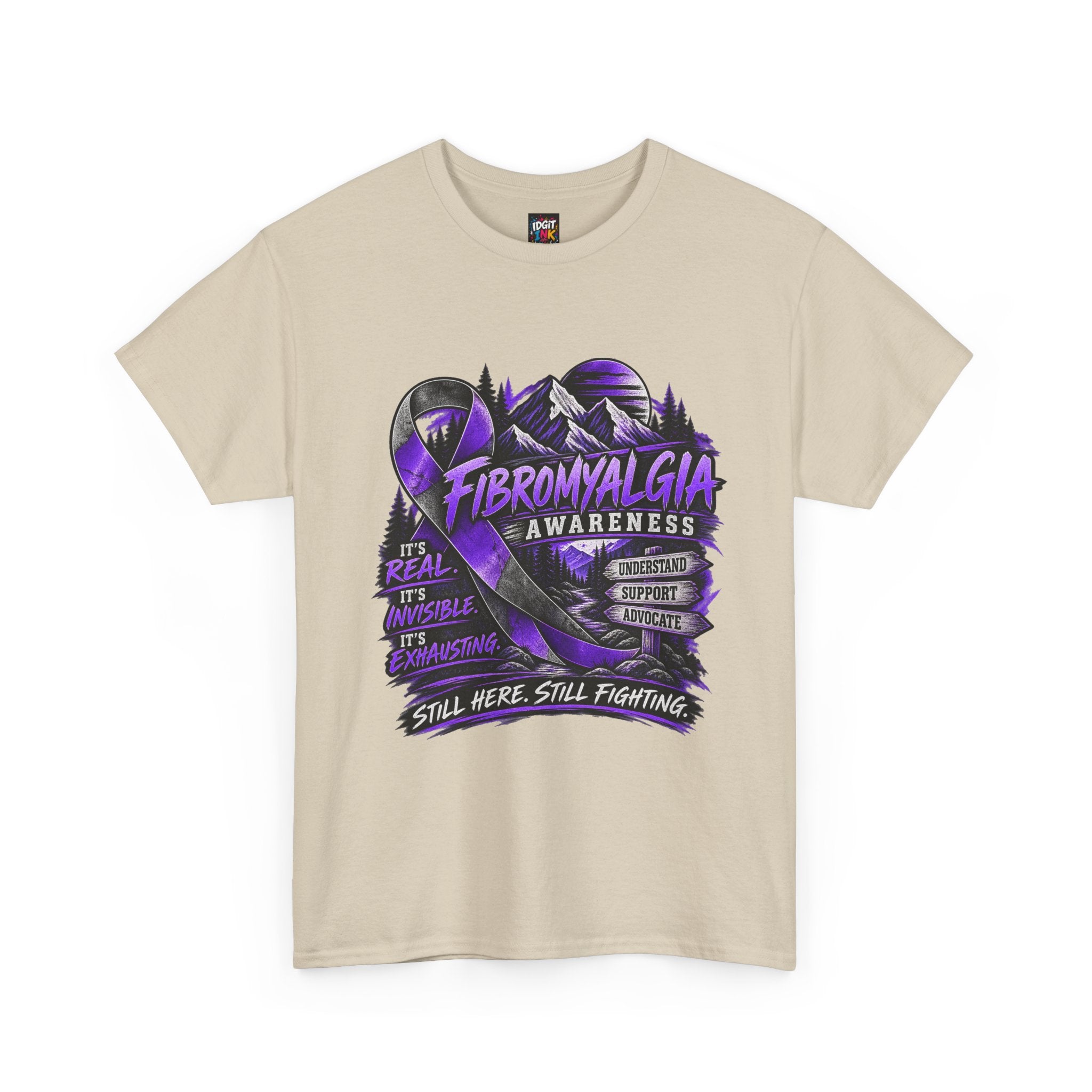 Fibromyalgia Awareness T-Shirt - Still Here Still Fighting