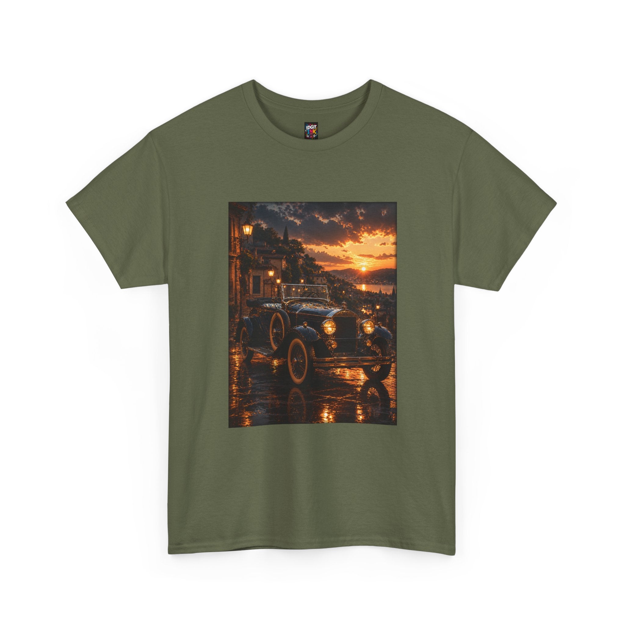 Vintage Car Sunset Tee