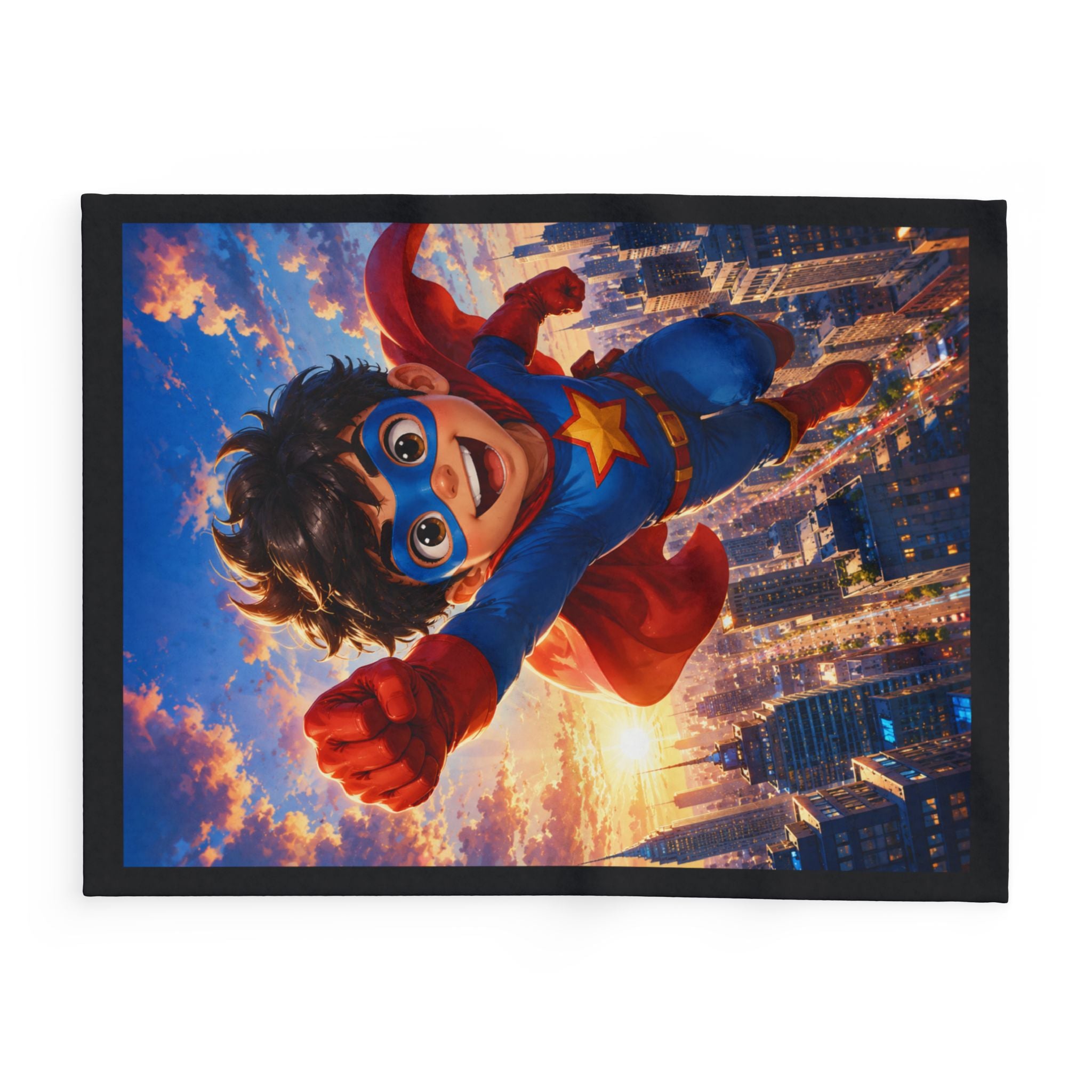 Kids Superhero Fleece Blanket