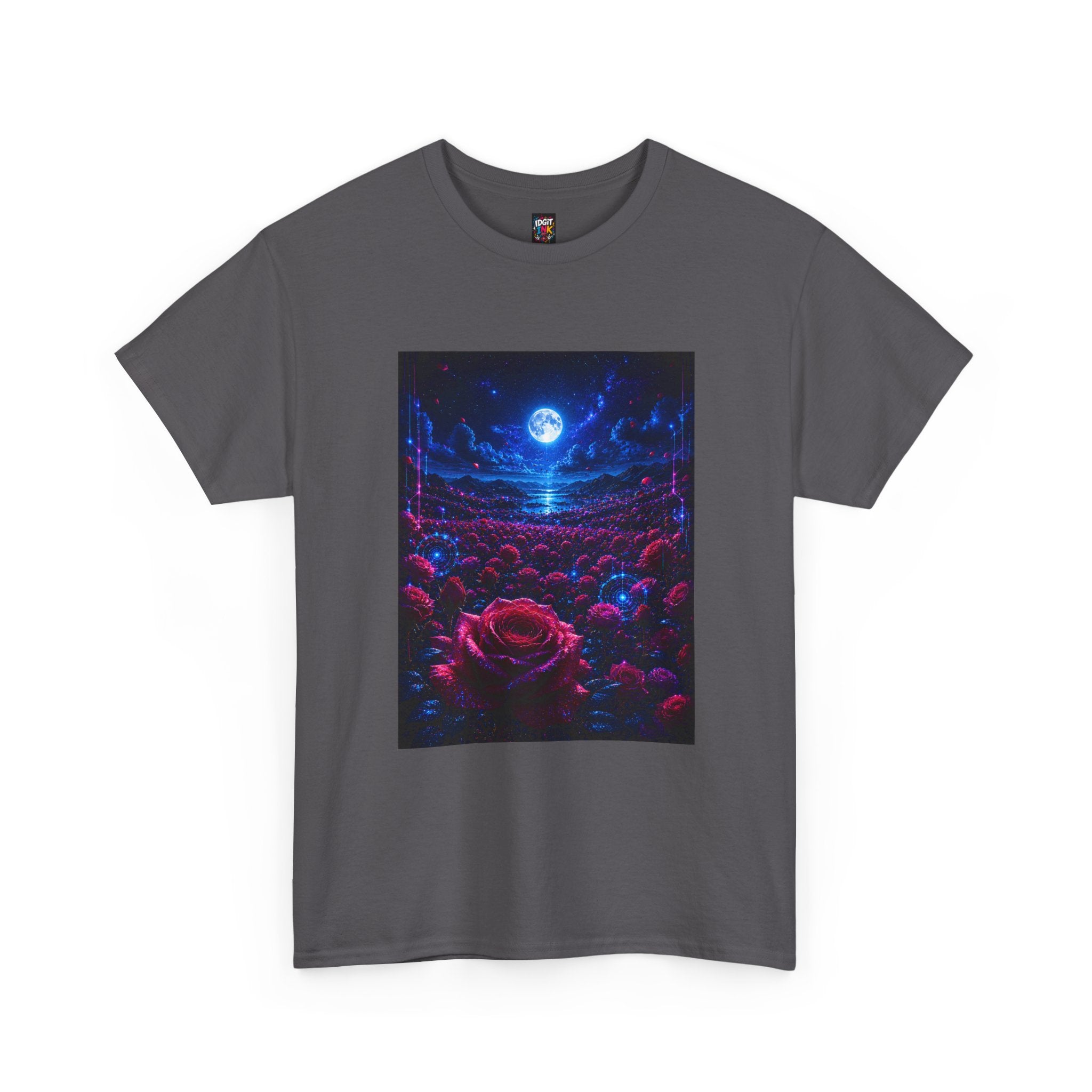 Moonlit Rose Field