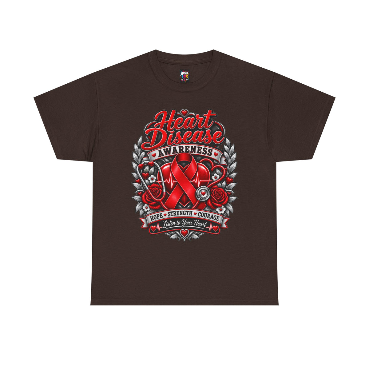 Heart Disease Awareness Hope Strength Courage