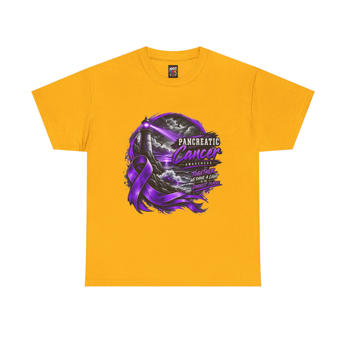 Pancreatic Cancer Awareness Purple Ribbon Support Tee