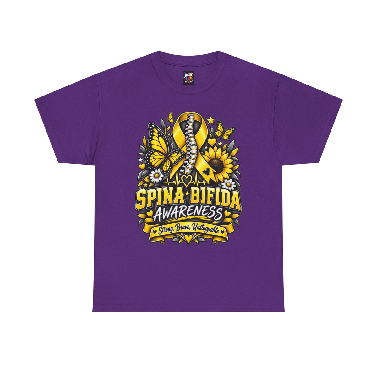 Spina Bifida Awareness Yellow Ribbon, Sunflower