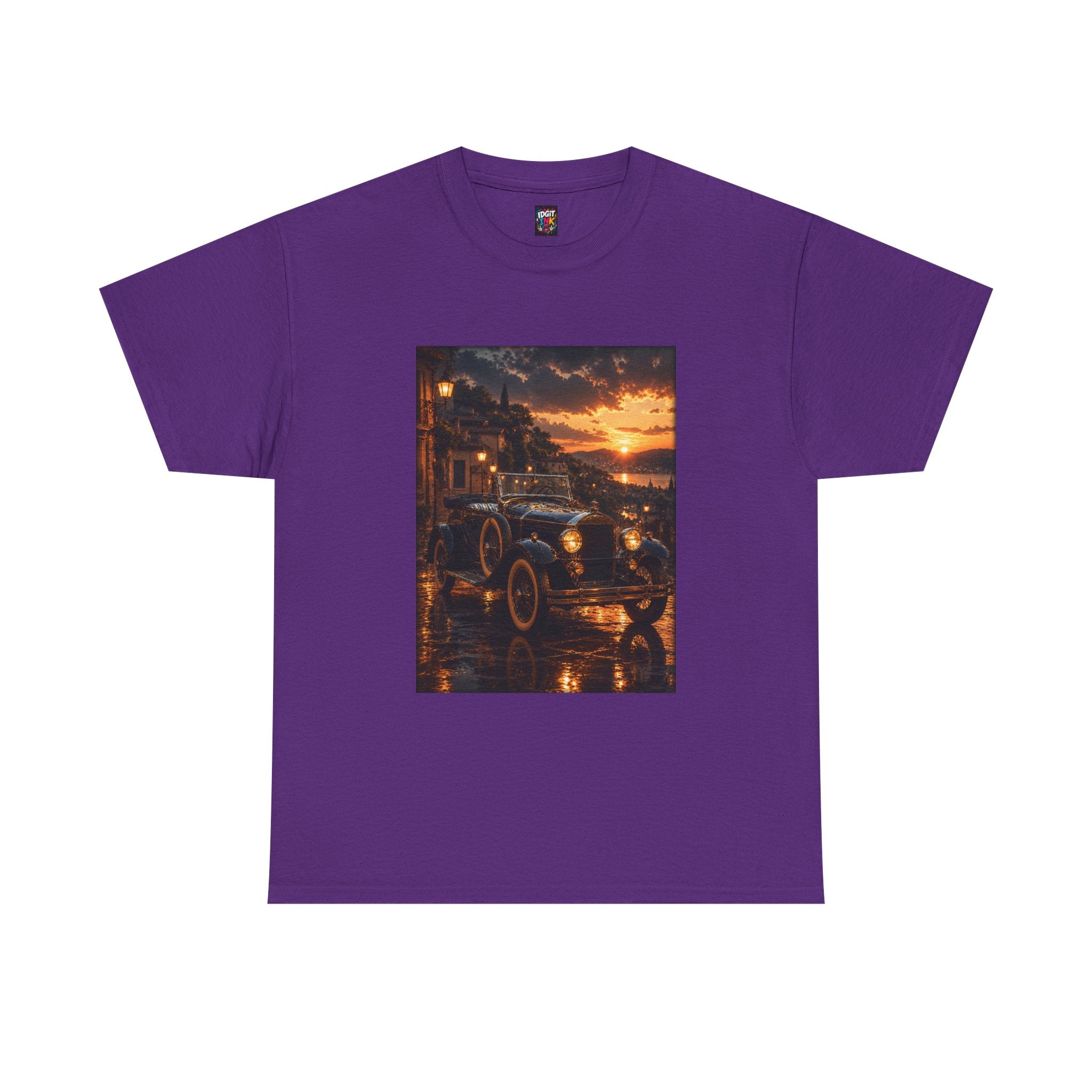 Vintage Car Sunset Tee