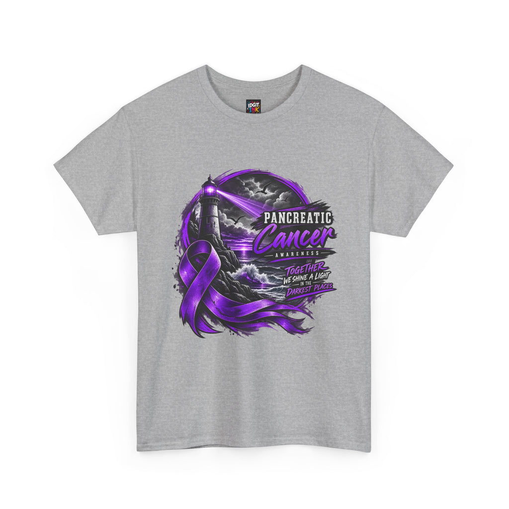 Pancreatic Cancer Awareness Purple Ribbon Support Tee