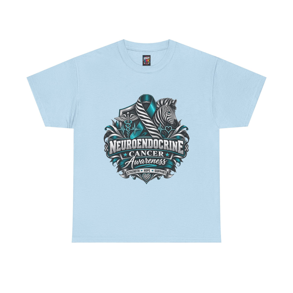Neuroendocrine Cancer Awareness  Teal Ribbon Support Tee