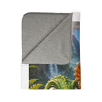 Dinosaur Baby Fleece Sherpa Blanket — Cozy Kids Dino Throw — Sherpa Fleece Blanket product image 10 | Idgit Ink