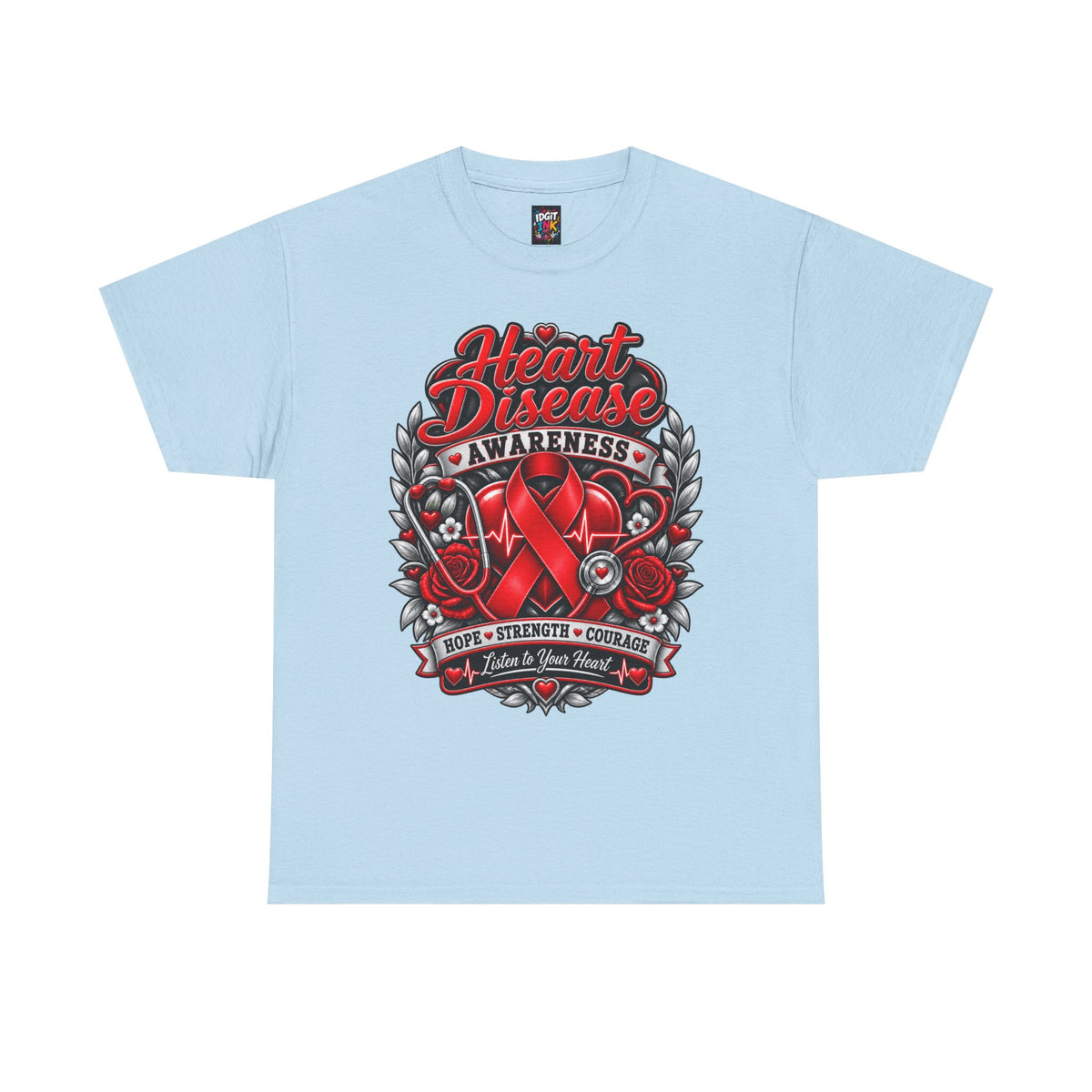 Heart Disease Awareness Hope Strength Courage