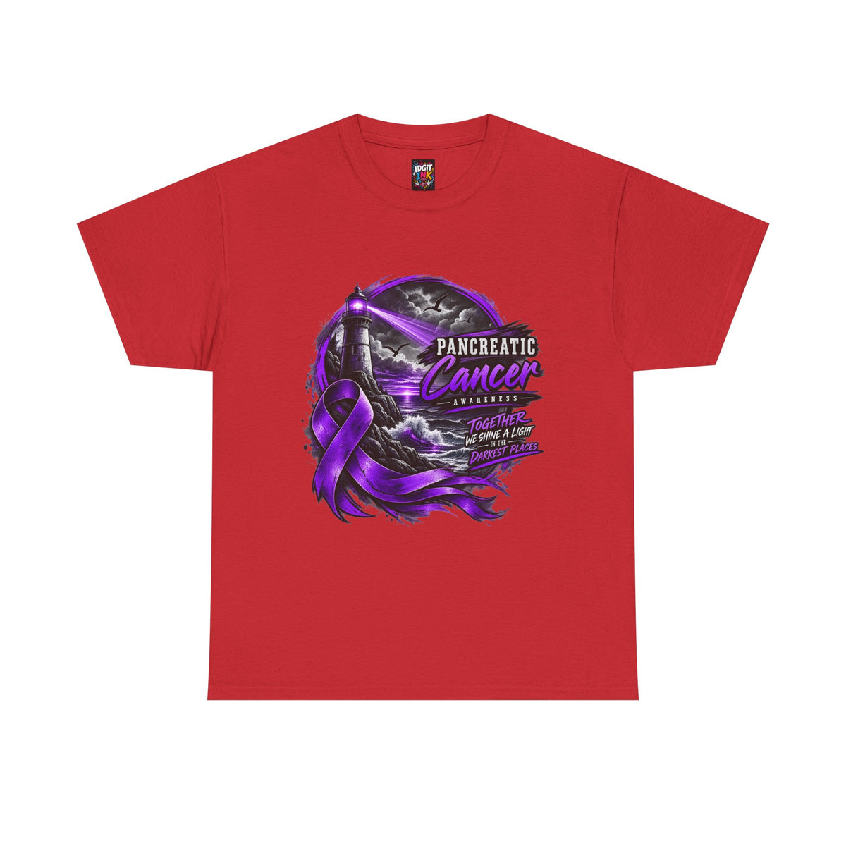 Pancreatic Cancer Awareness Purple Ribbon Support Tee