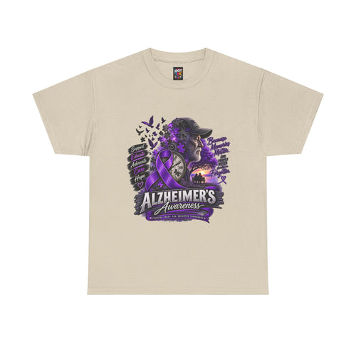Alzheimer’s Awareness Purple Ribbon T-Shirt