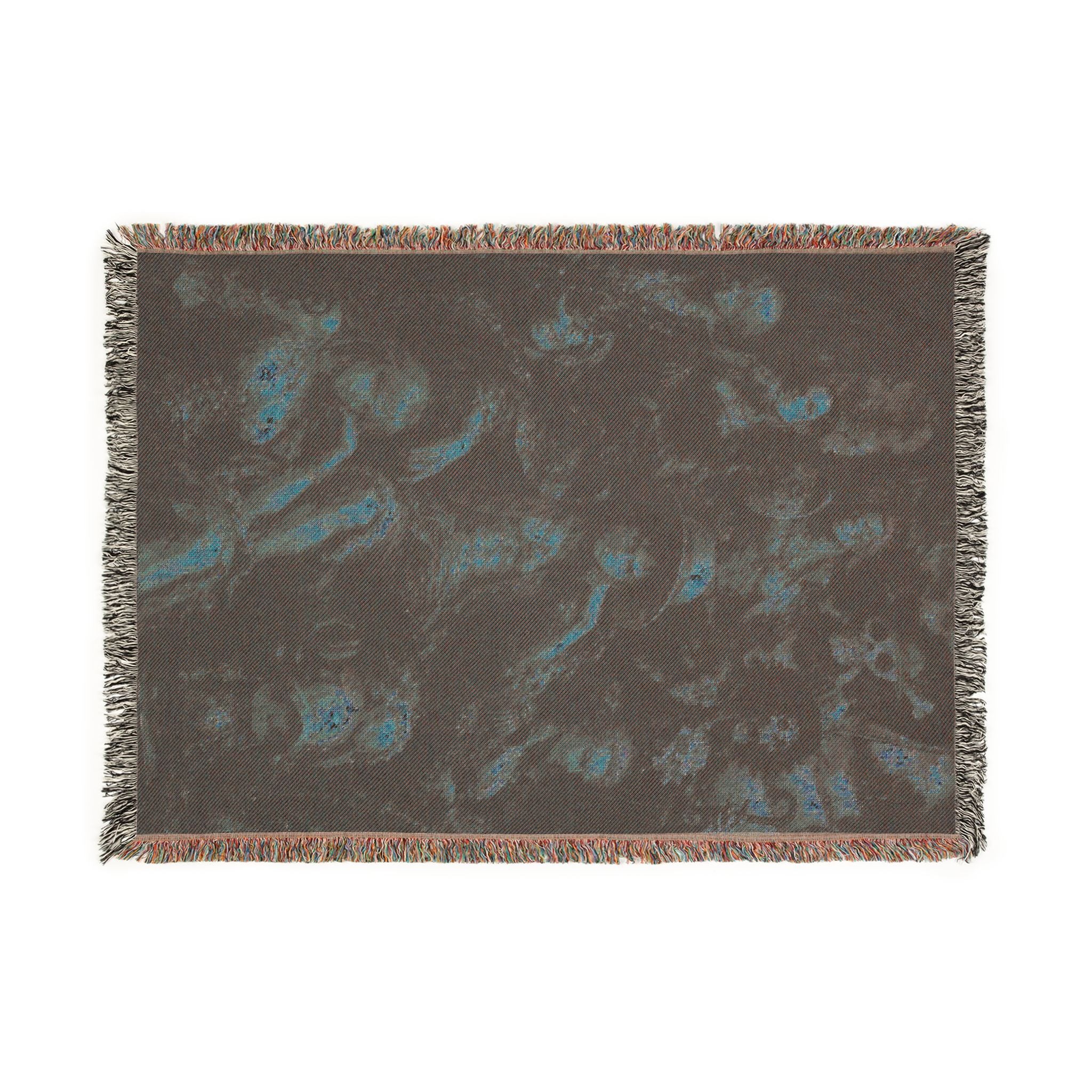 Peace Monkey Woven Throw