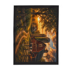 Sunset Farm — Cozy Fleece Blanket