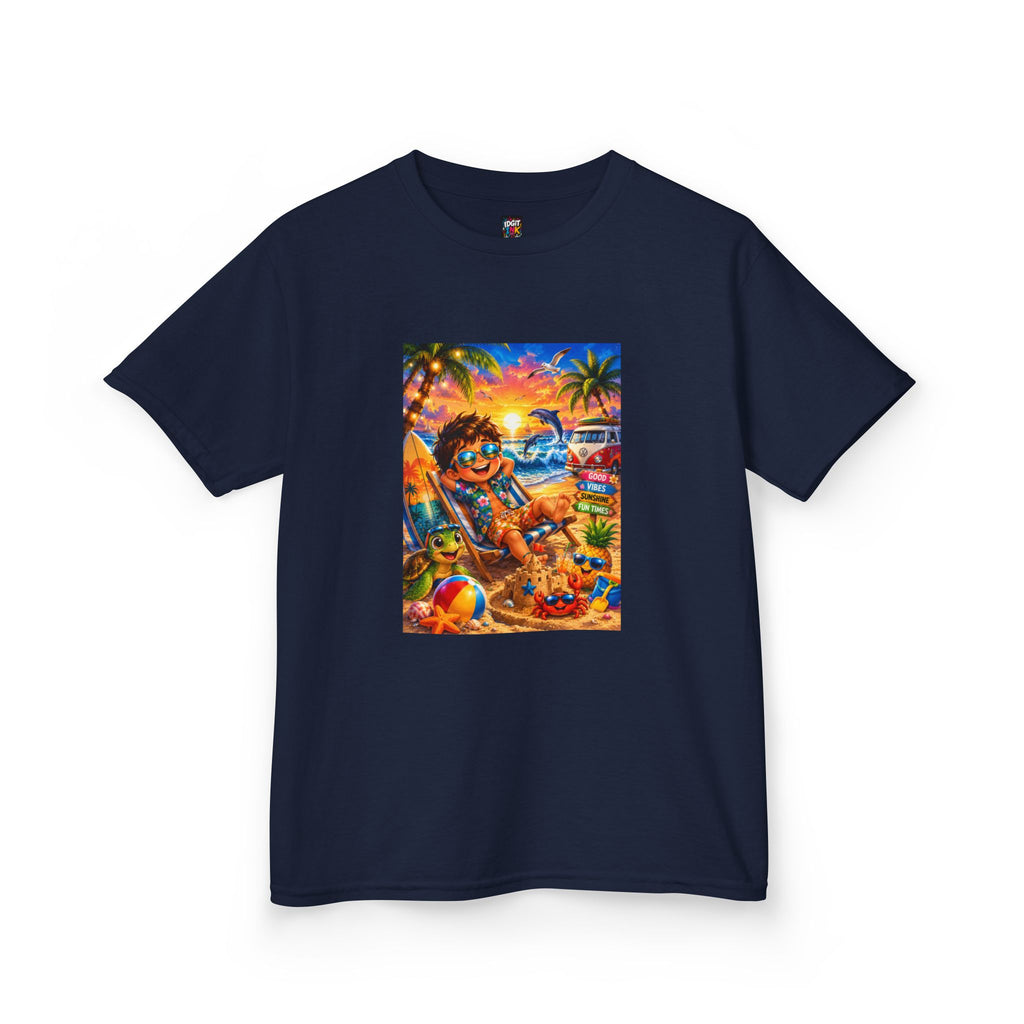 Kids Beach Sunset T-Shirt