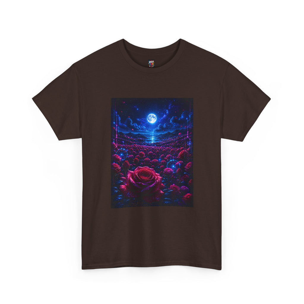 Moonlit Rose Field