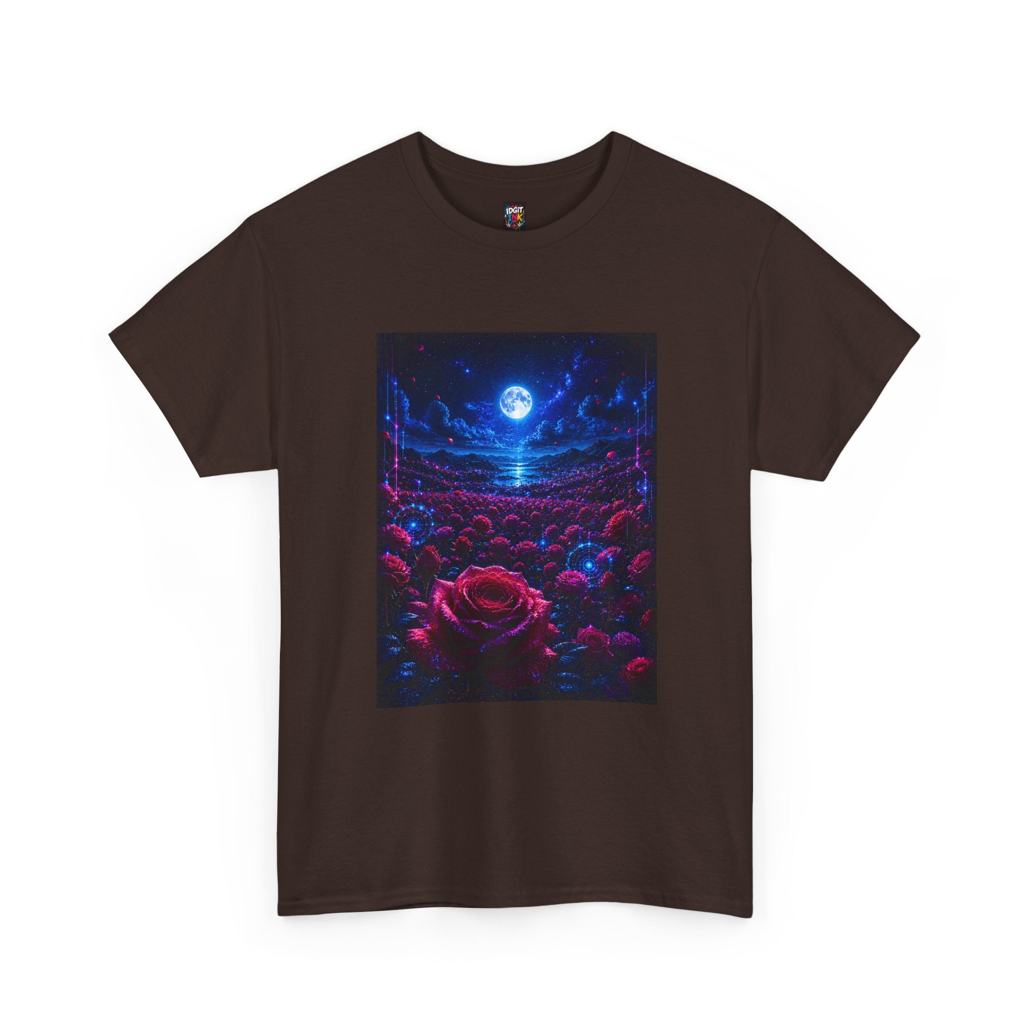 Moonlit Rose Field