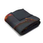 Fiery Dragon vs Lightning Mouse Arctic — Cozy Fleece Blanket product image 5 | Idgit Ink
