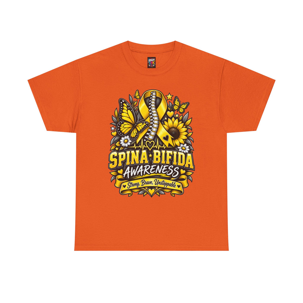 Spina Bifida Awareness Yellow Ribbon, Sunflower