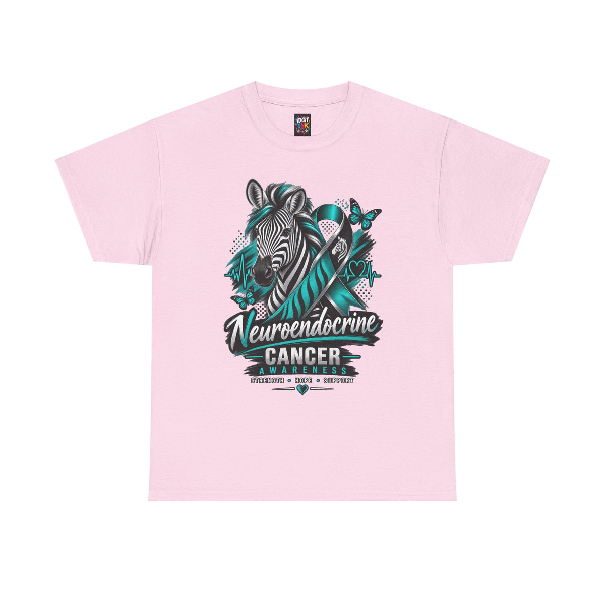 Neuroendocrine Cancer Awareness Zebra Ribbon T-Shirt