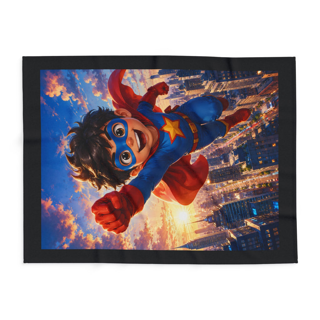 Kids Superhero Fleece Blanket