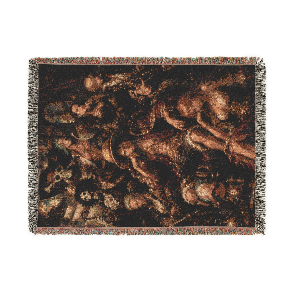 Peace Monkey Woven Throw
