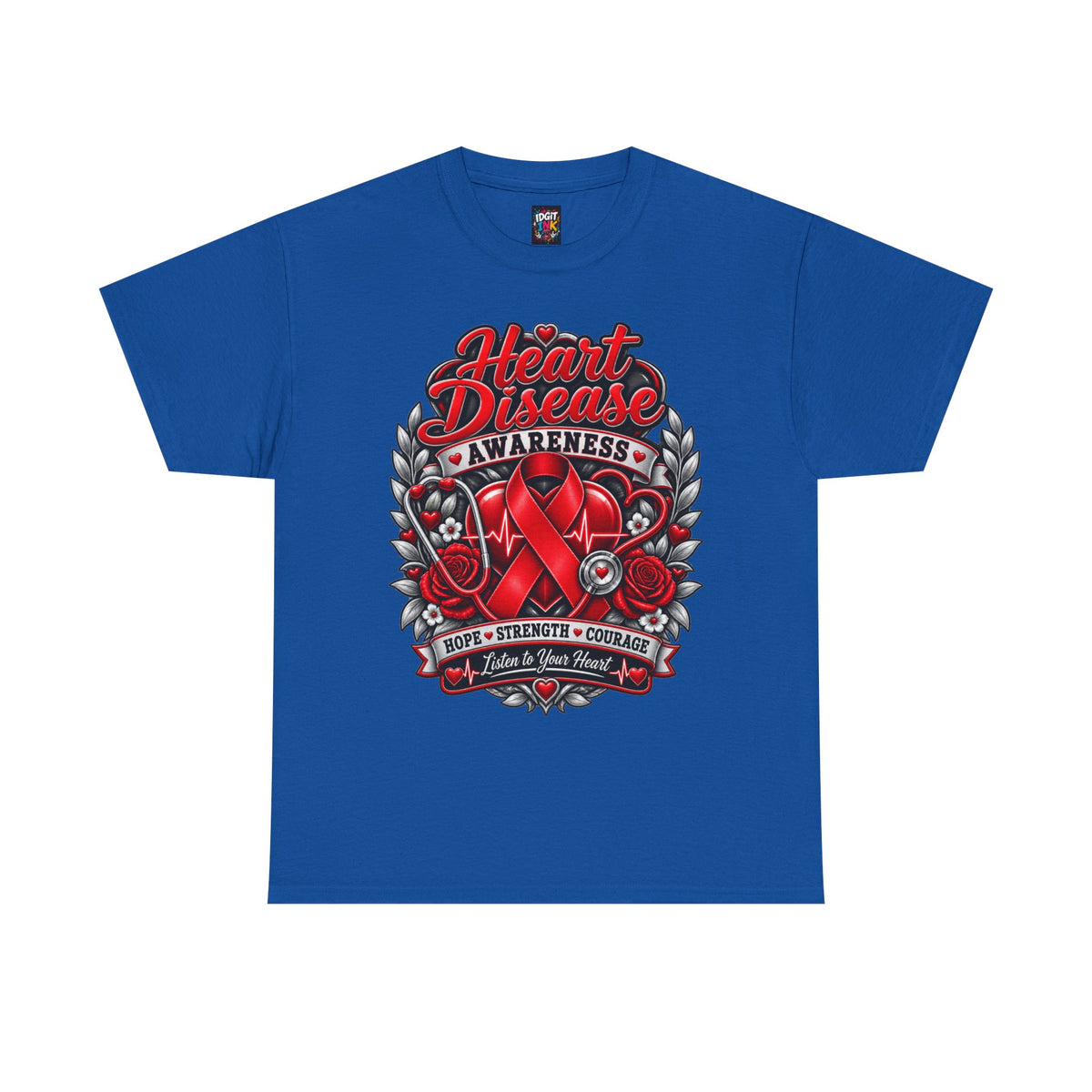 Heart Disease Awareness Hope Strength Courage