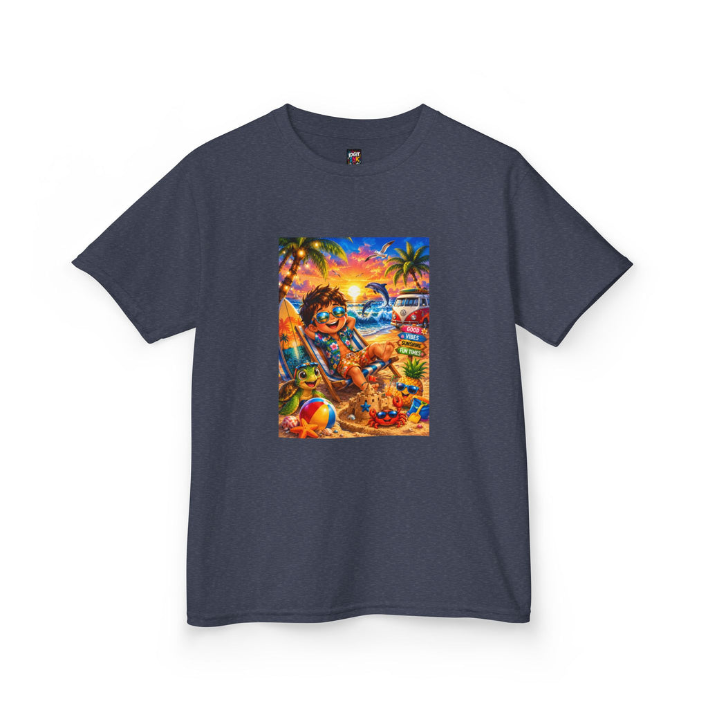 Kids Beach Sunset T-Shirt