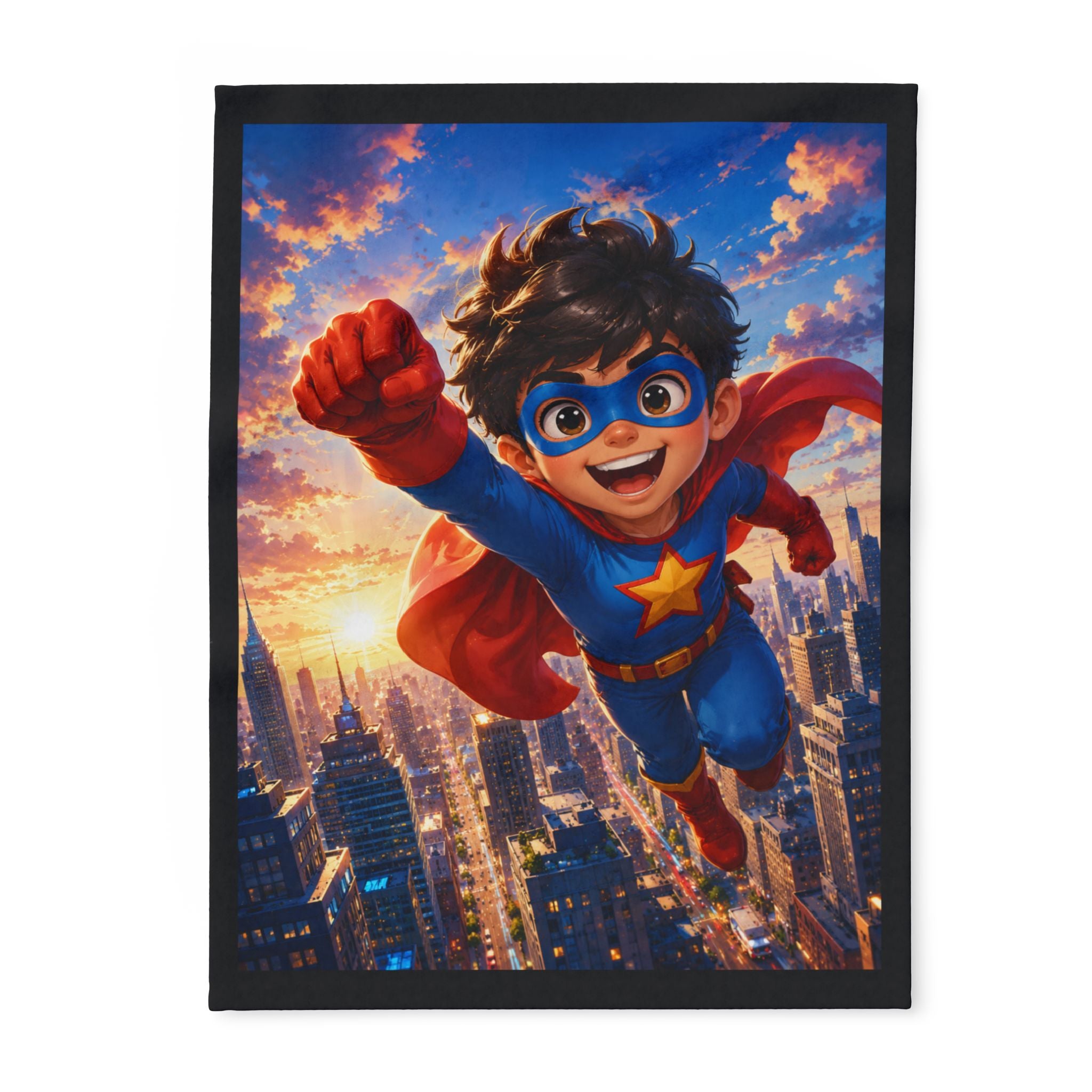 Kids Superhero Fleece Blanket
