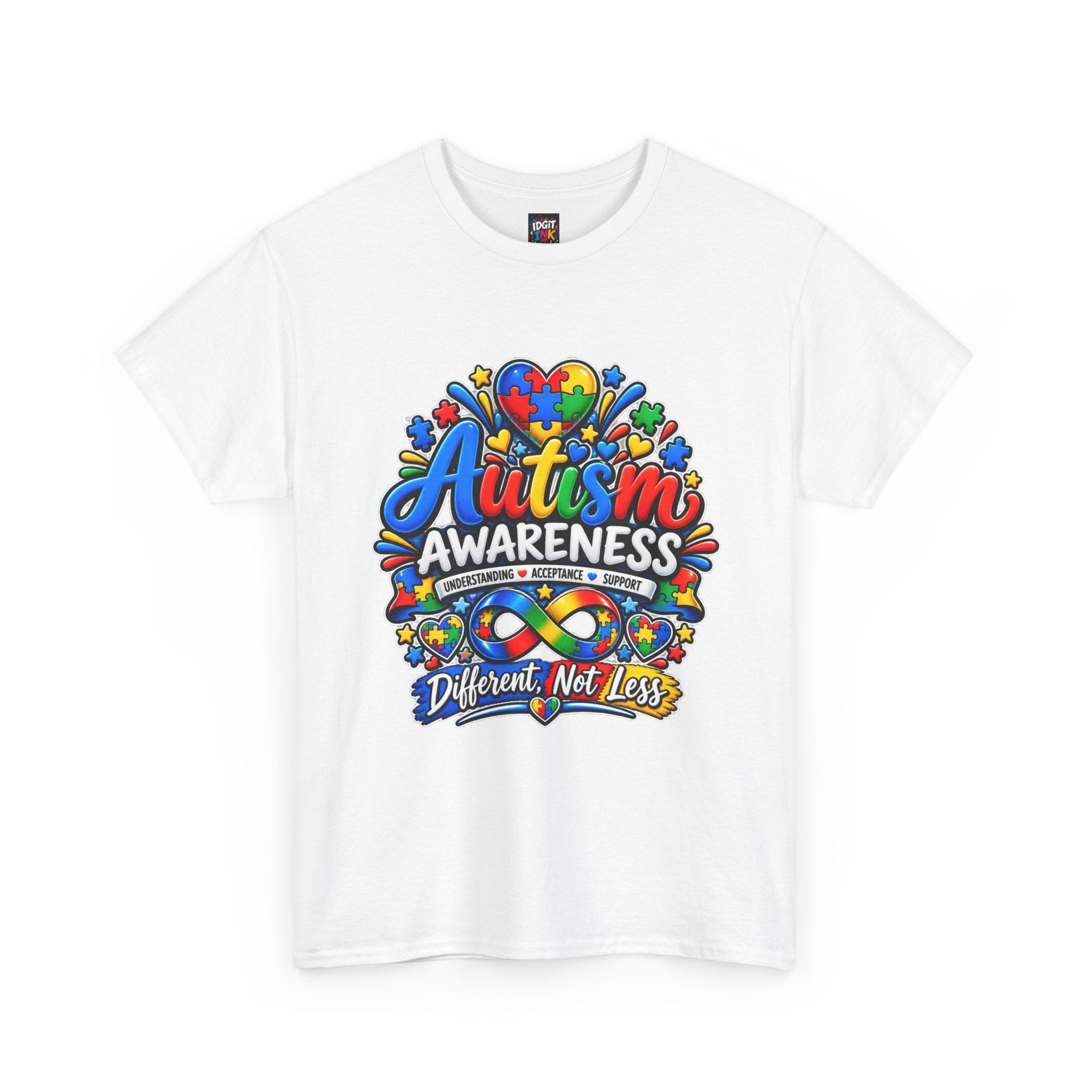 Autism Awareness T-Shirt – “Different, Not Less”