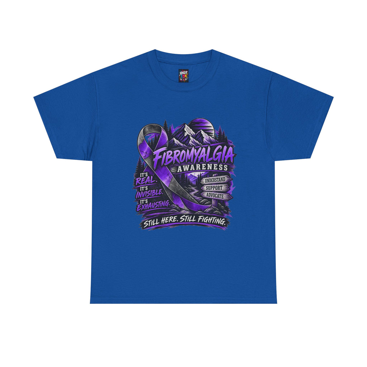 Fibromyalgia Awareness T-Shirt - Still Here Still Fighting