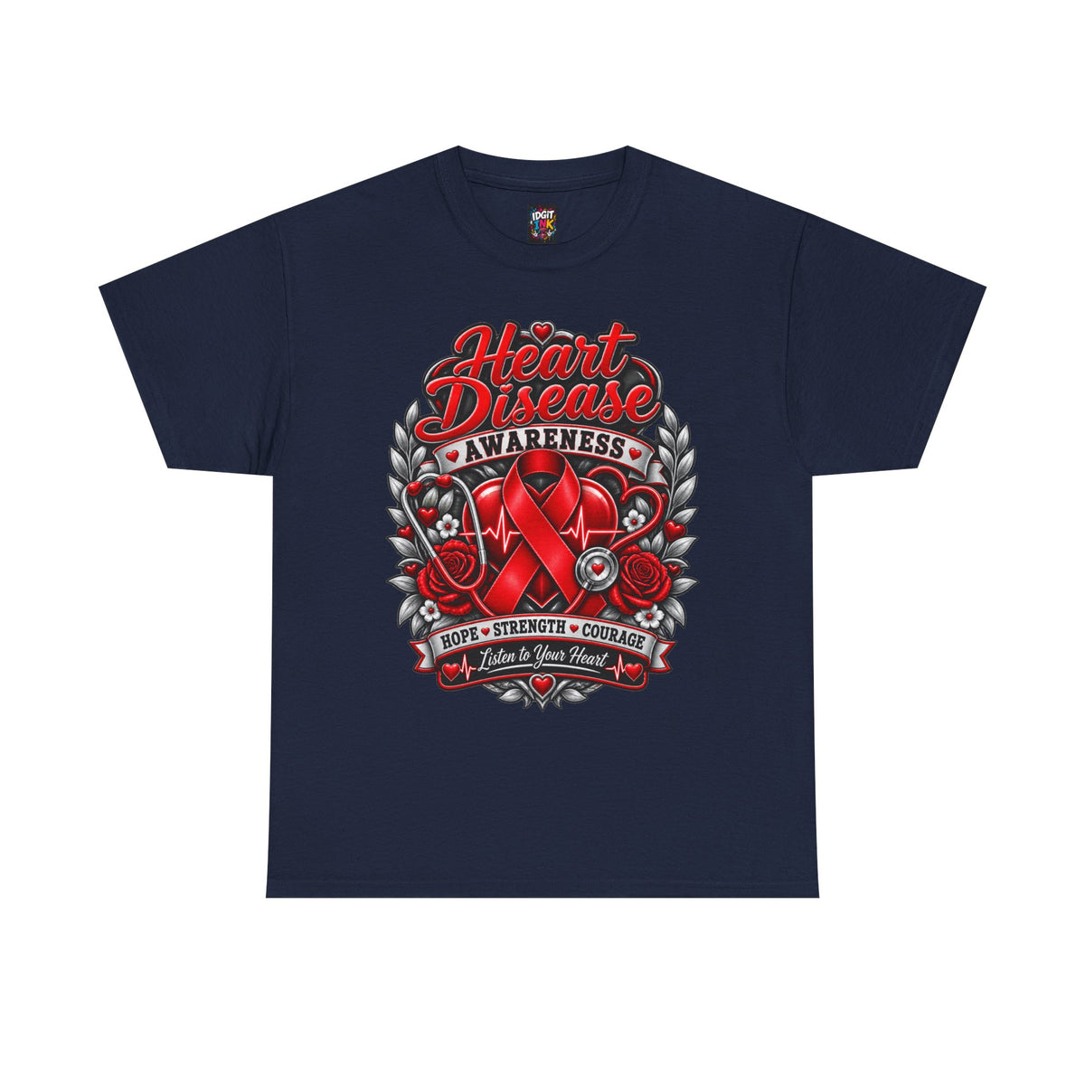 Heart Disease Awareness Hope Strength Courage