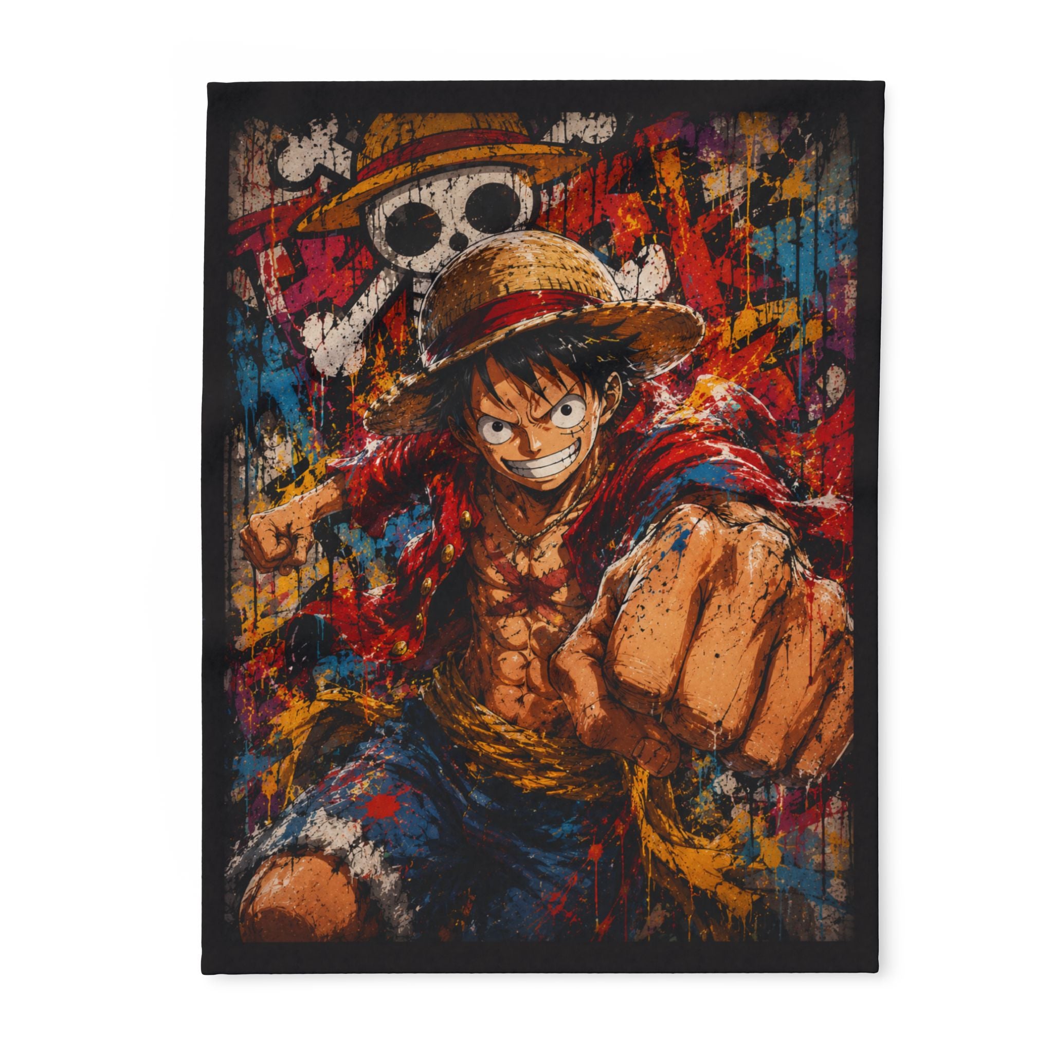 Anime Pirate Straw Hat Throw