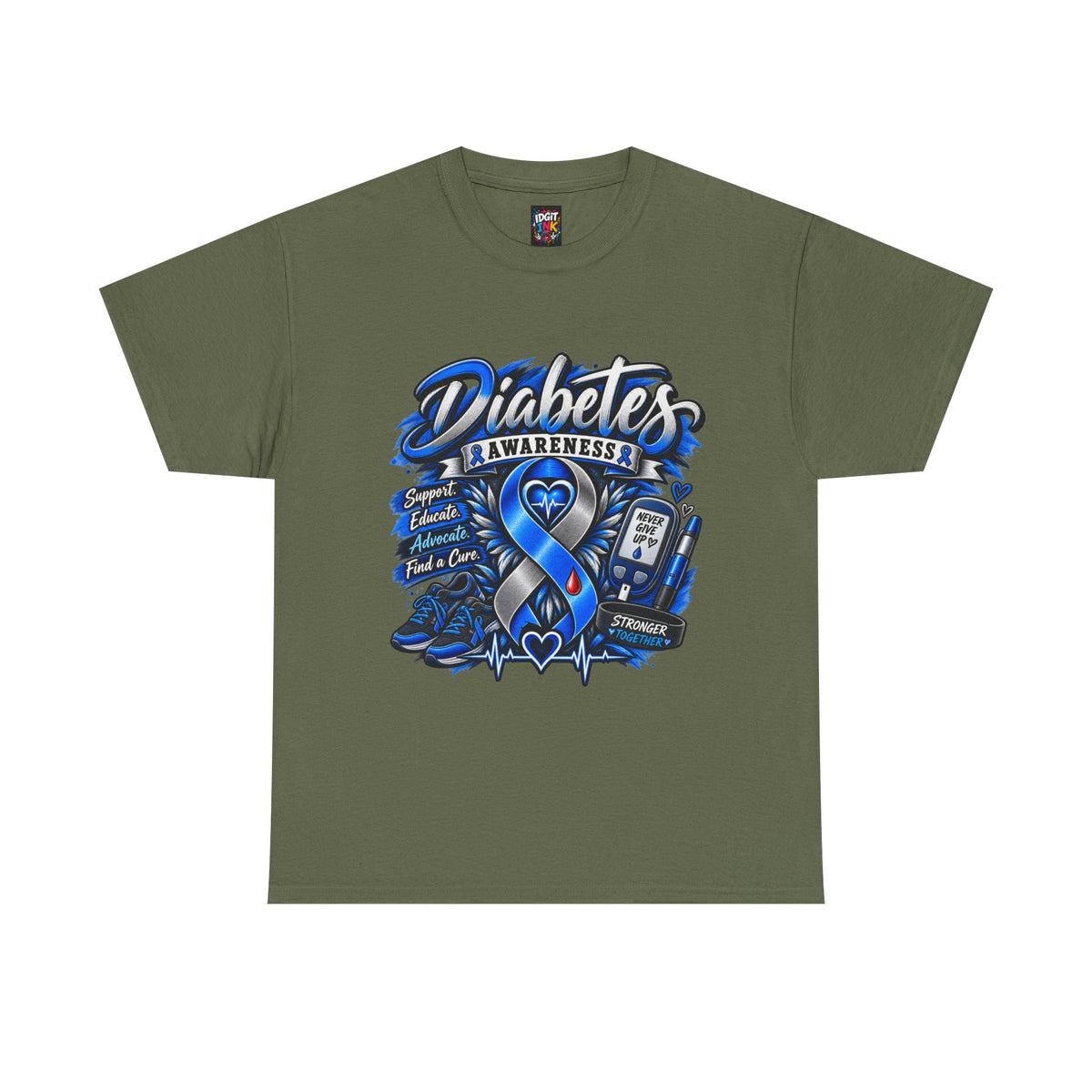 Diabetes Awareness  Blue Ribbon