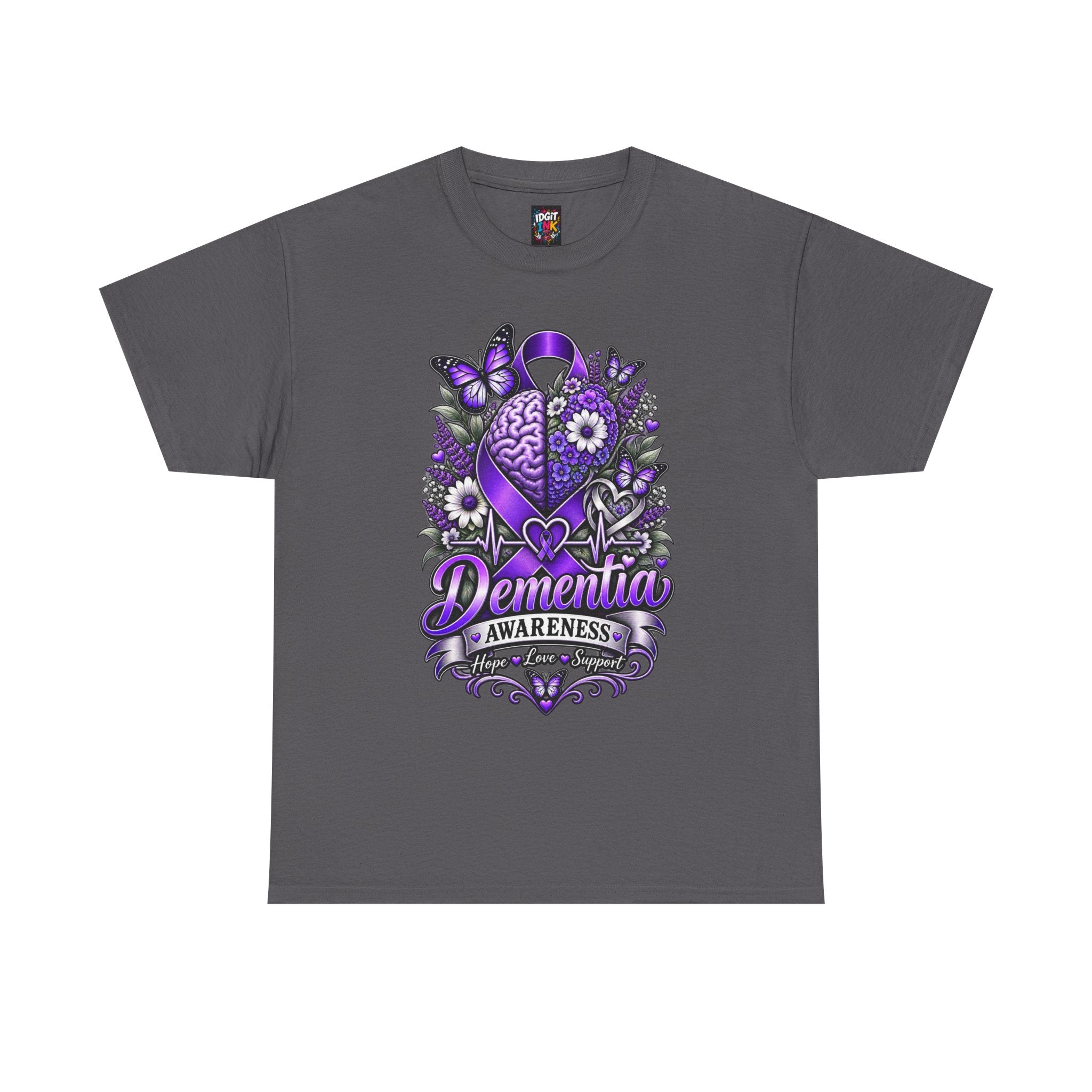 Dementia Awareness Purple Butterfly Support Tee