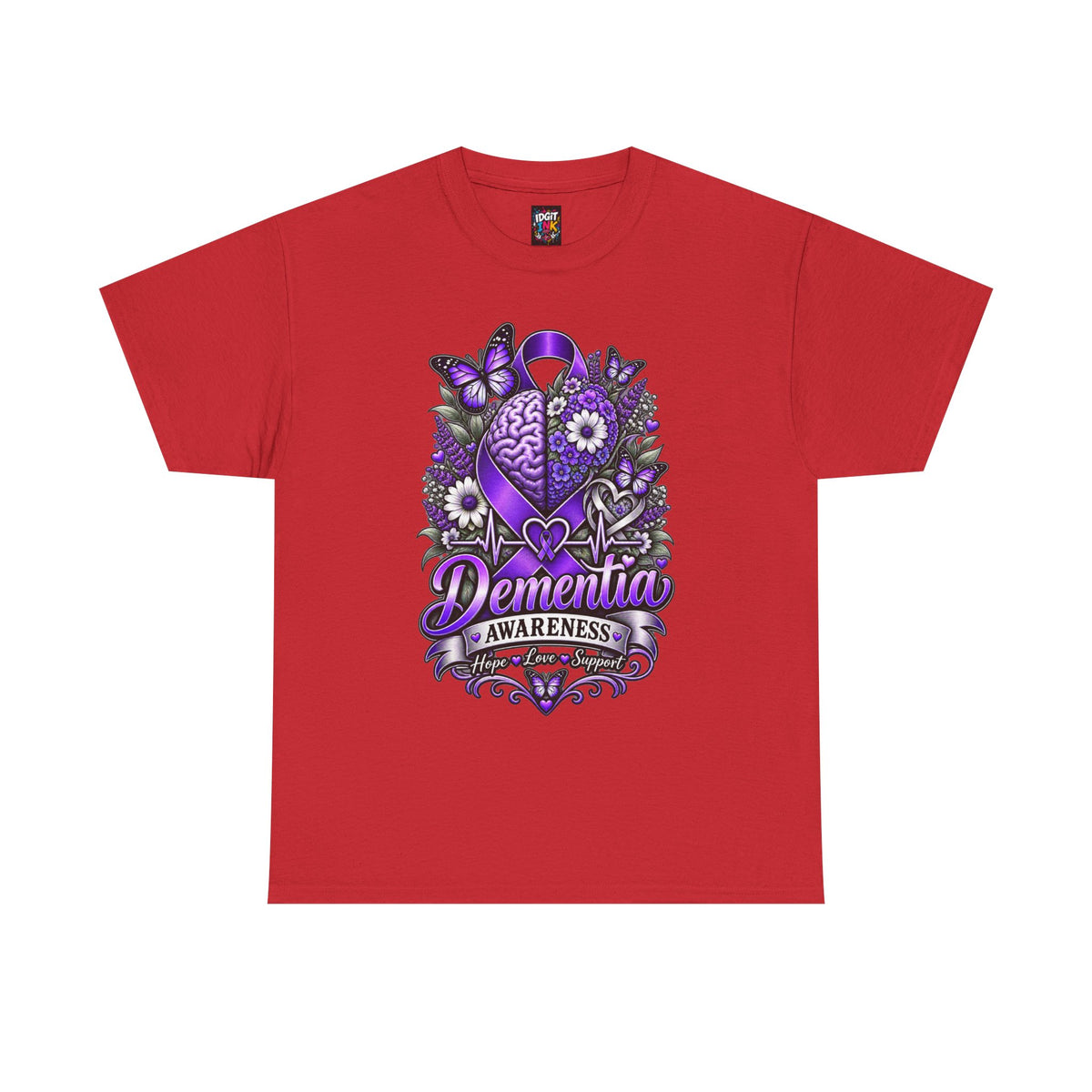 Dementia Awareness Purple Butterfly Support Tee