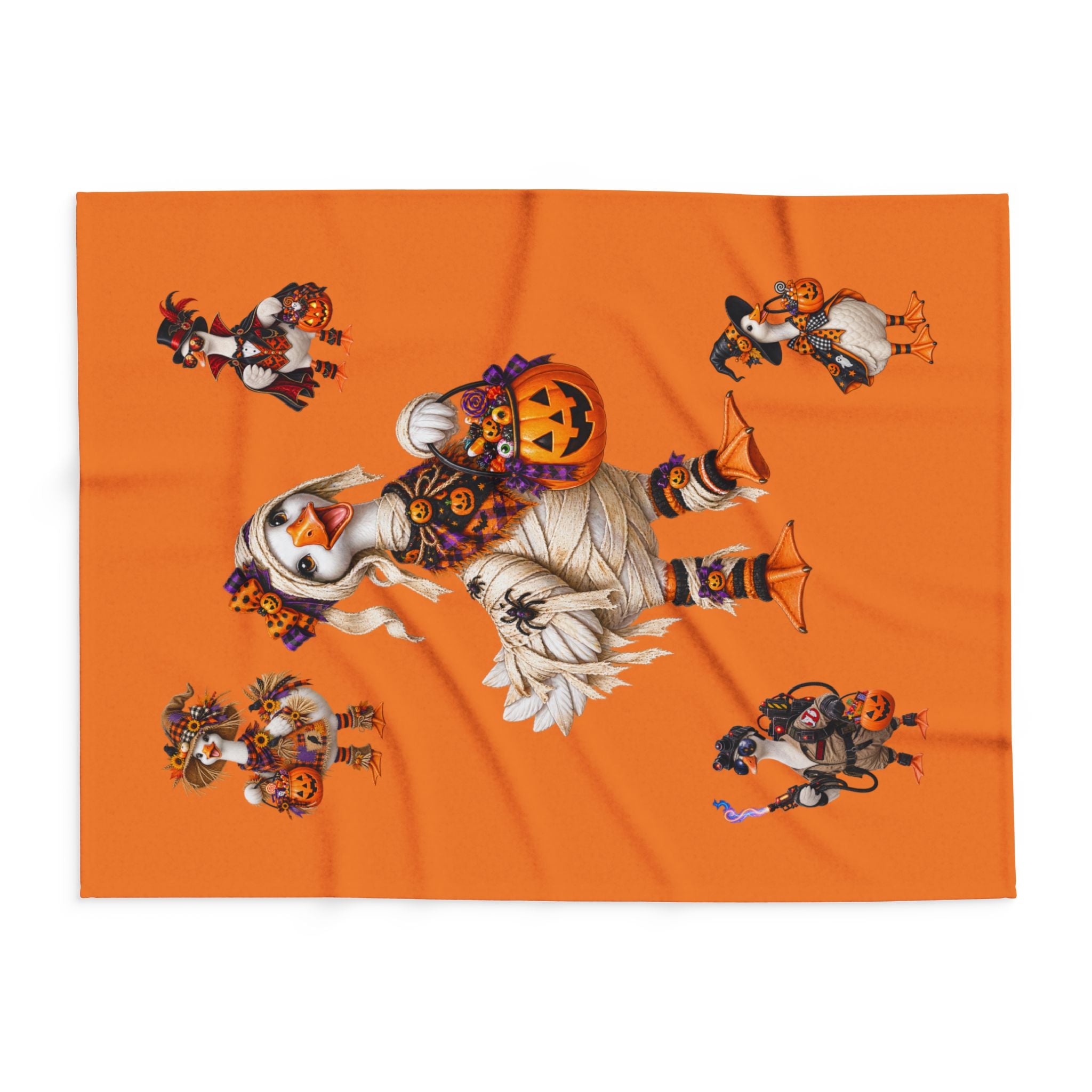Halloween Goose Fleece Blanket