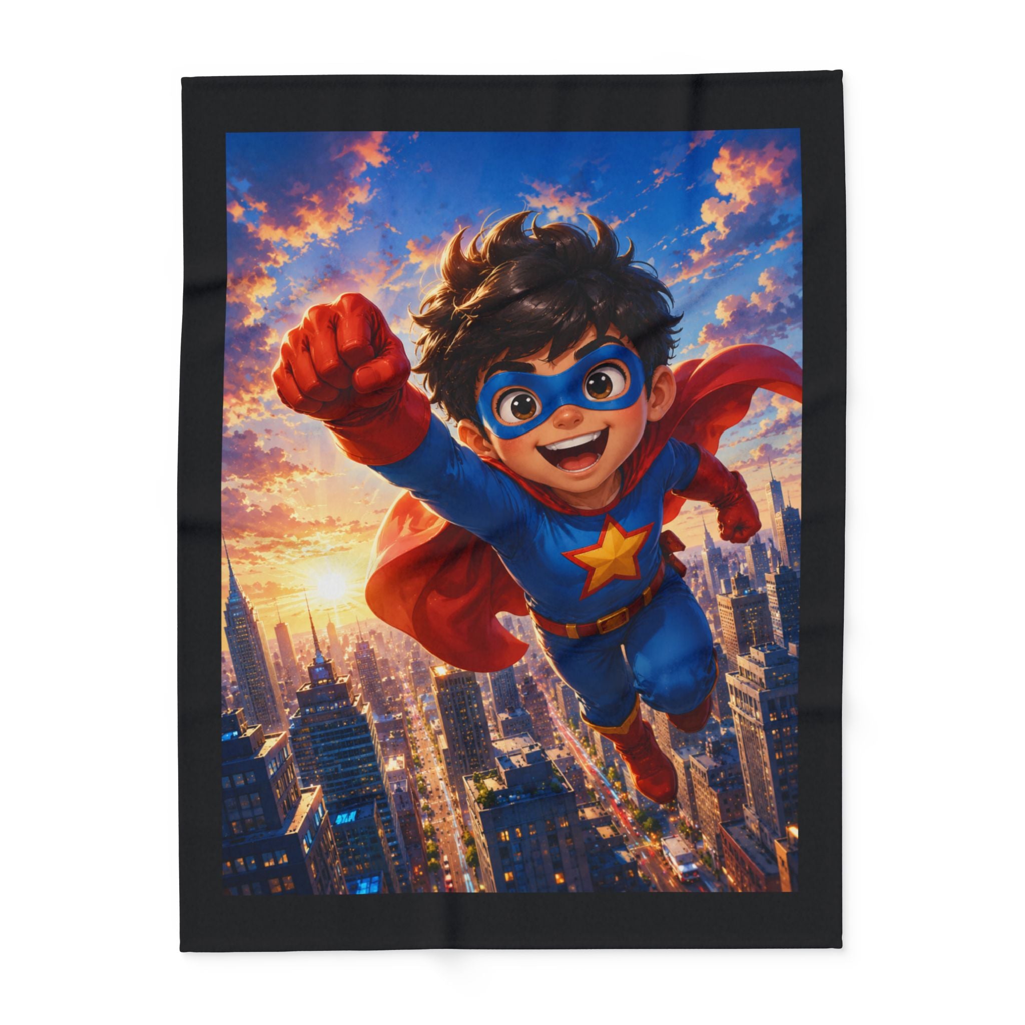 Kids Superhero Fleece Blanket