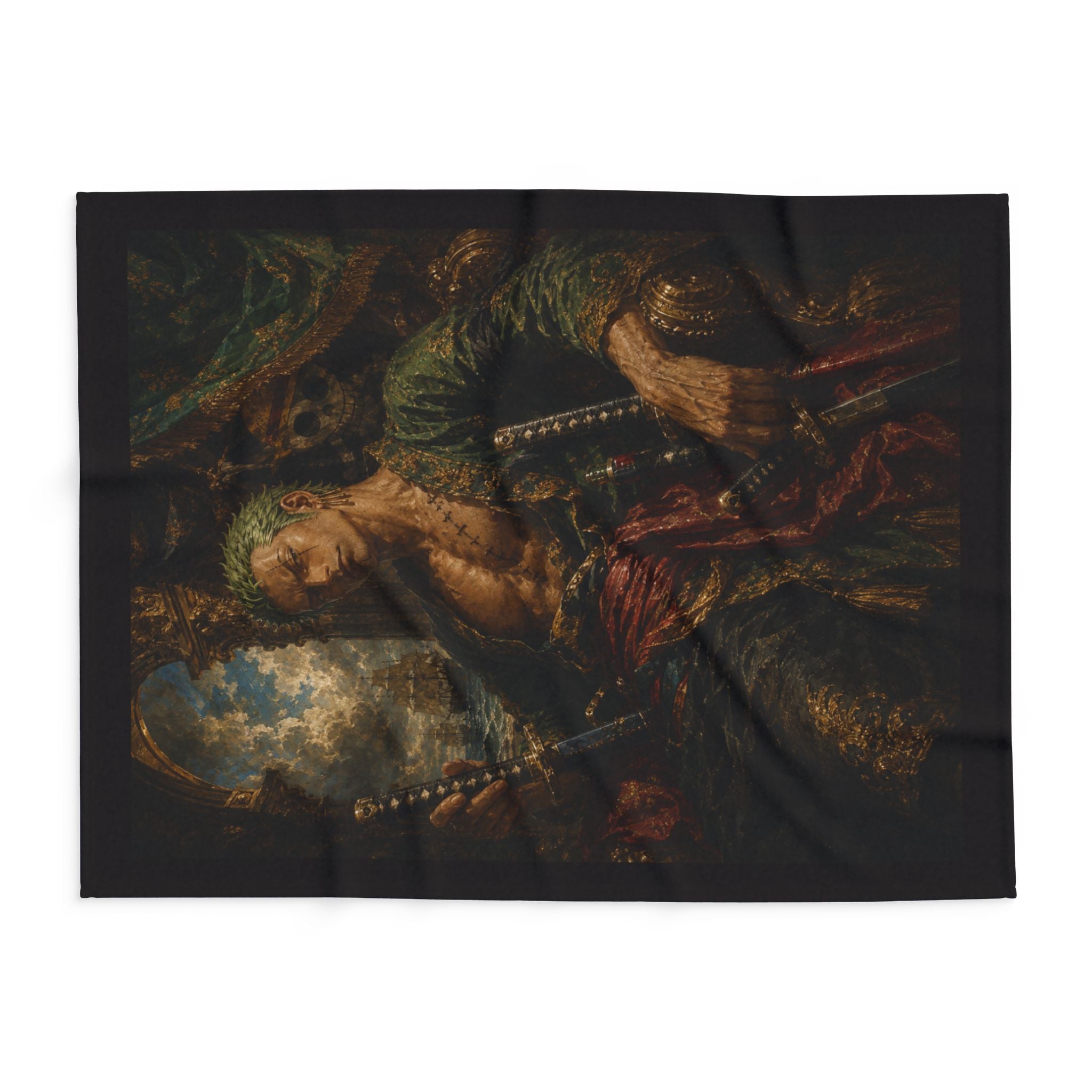 Pirate Captain Art Fleece Blanket