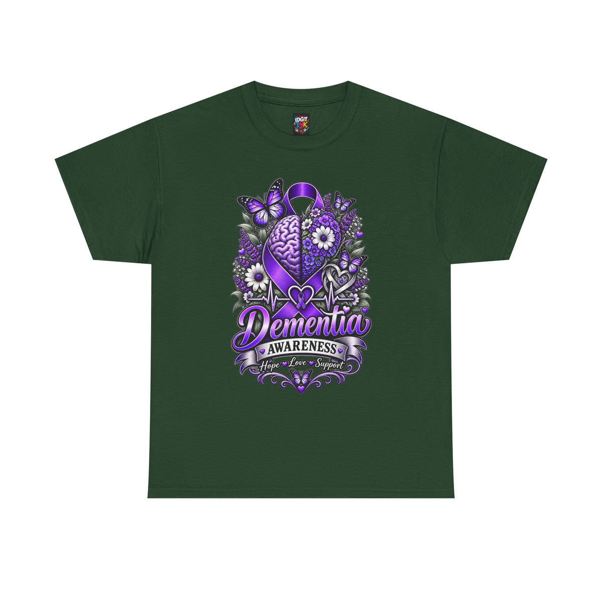 Dementia Awareness Purple Butterfly Support Tee