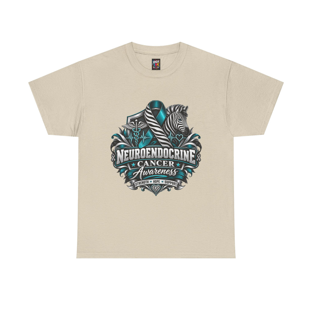 Neuroendocrine Cancer Awareness  Teal Ribbon Support Tee