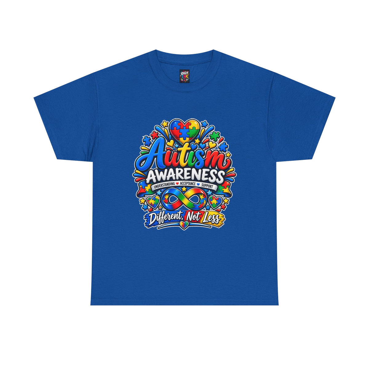 Autism Awareness T-Shirt – “Different, Not Less”