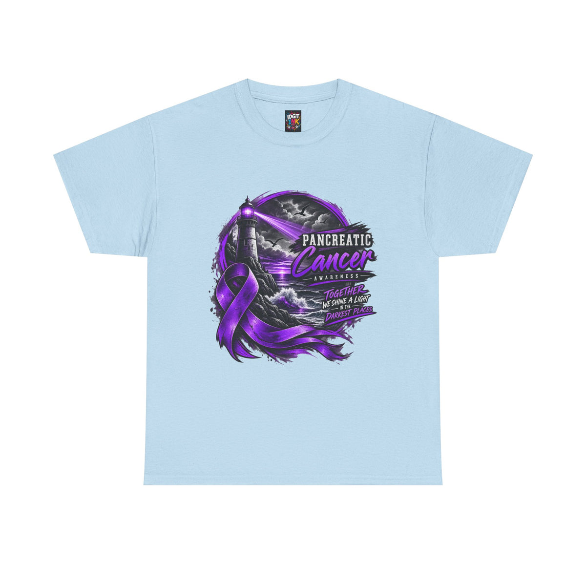 Pancreatic Cancer Awareness Purple Ribbon Support Tee