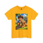 Boy and Puppy — Unisex Graphic T-Shirt
