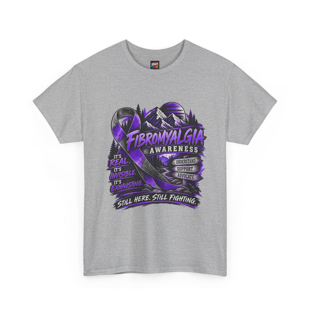 Fibromyalgia Awareness T-Shirt - Still Here Still Fighting